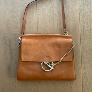 Chloe Medium Faye handbag- Tobacco